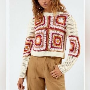 NWT Truth By Republic Crochet Sweater